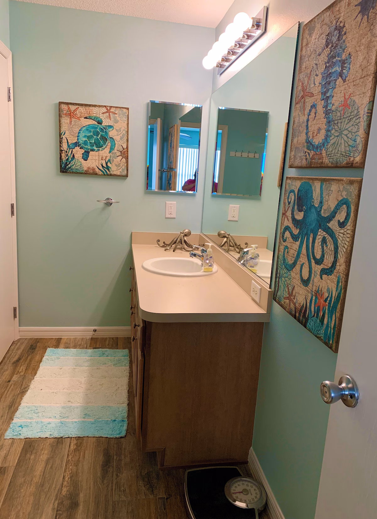Master bathroom with walk-in shower